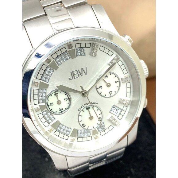 JBW Women's Watch JB-6217-K Muse Diamond Quartz Chronograph Silver Dial … - Picture 12 of 13